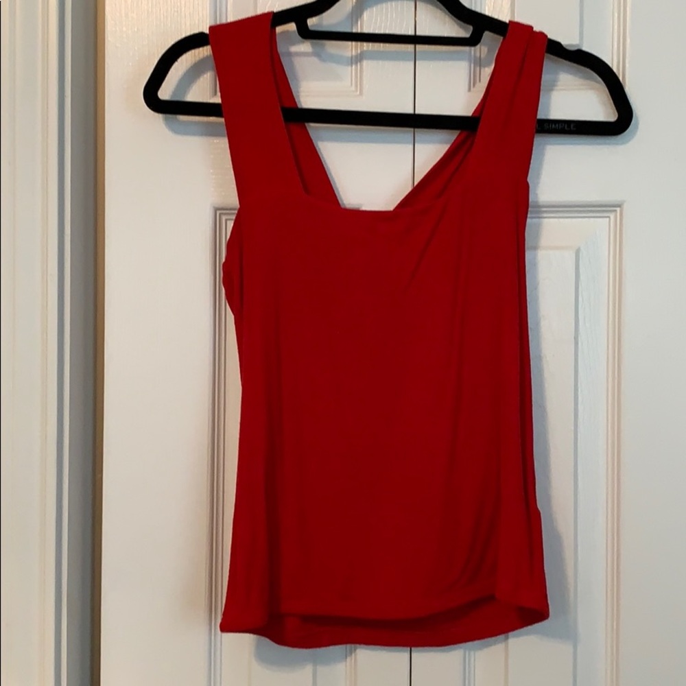 red tank top